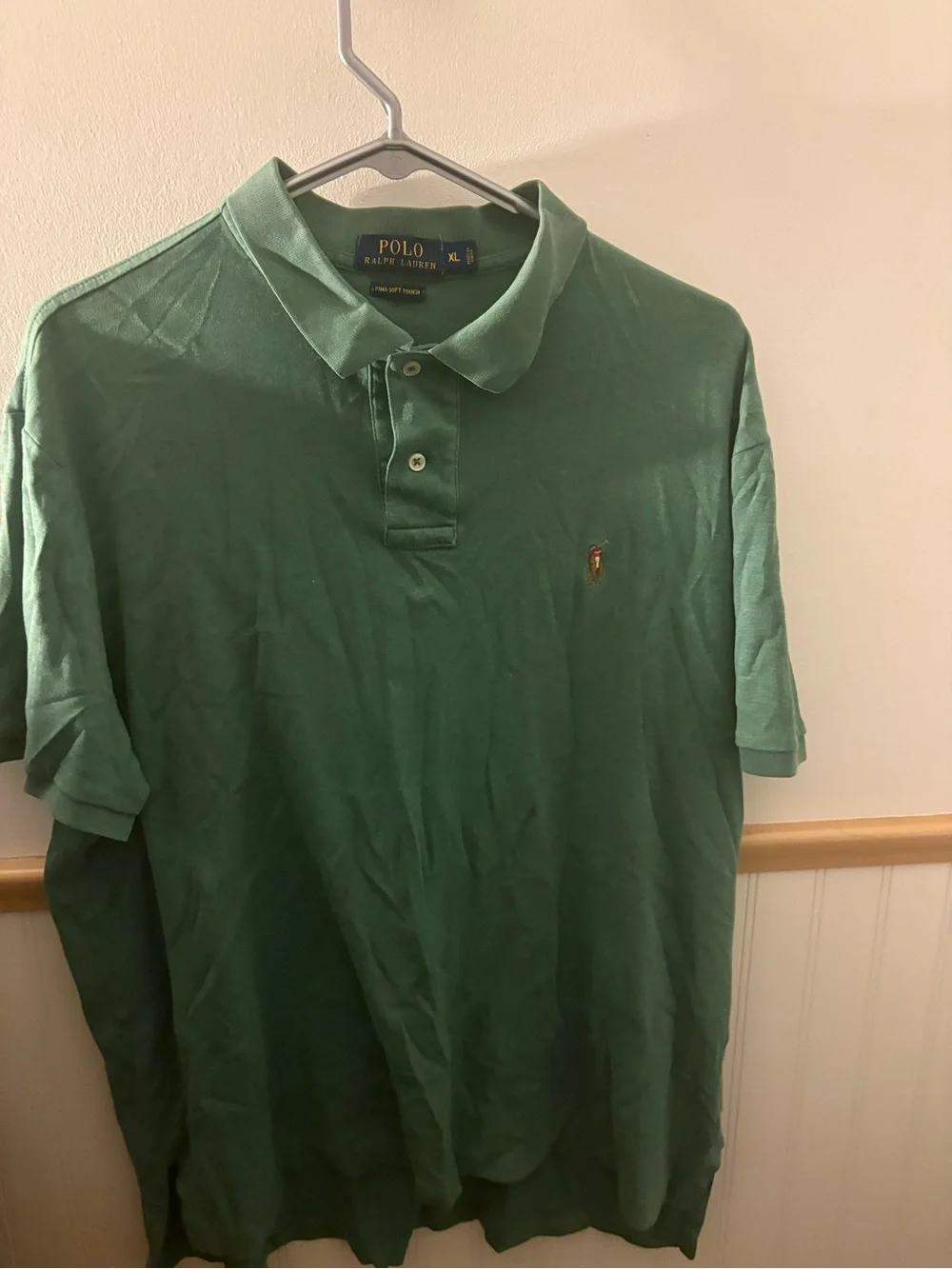 Polo Ralph Lauren Men’s XL Green Pima Soft Touch Polo Shirt